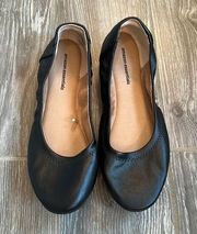 essentials women’s black ballet flats dress shoes casual size 7 EUC