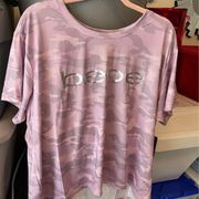 Womens Camo pink print sport top size 2X New