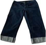 MARC BY MARC JACOBS LADIES BLUE DENIUM CUFFED BERMUDA STYLE JEAN SHORTS SIZE 28