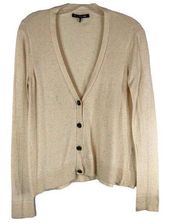 Rag and Bone Medium Cardigan Sweater Speckled Long Sleeve Cotton Button Down 365