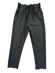 GRACE KARIN Paperbag High Waist Black Skinny Pants Sz L