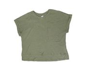 AVIA Rolled Cuff Short Sleeve Sweatshirt Tee Green M