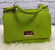 Bebe Natalie Bag Top Handle Purse Removable Crossbody Strap Seagrass Green