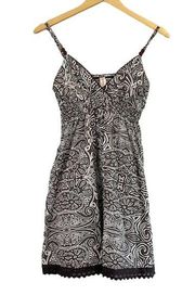 No Boundaries Women's Small Patterned Tank Dress Grunge y2k 2000’s