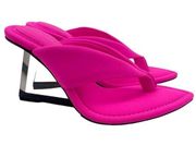 GOOD AMERICAN HOT PINK SCUBA Cinderella Shoe Wedge New Size 9
