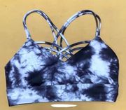 sports bra cris cross tie die med impact Workout Clothes