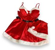 Yandy Christmas Santa Red and White Babydoll Women’s Halloween Costume L/XL