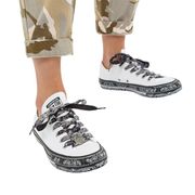 Converse X Miley Cyrus Chuck Taylor All Star Black & White Bandana Print Low Top