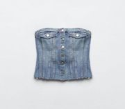 ZARA Denim Top