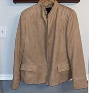 Vintage Investments suede soft open front blazer jacket