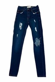 High Waisted Jeans Rise Ripped Grunge Punk 2 3