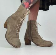 Vintage Seychelles Genuine Suede Lace-up Boots US 7.5