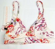 Mink Pink Holiday Fling Triangle Bikini Top Women's Size Extra Small XS