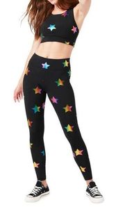 Terez black rainbow Starfoil uplift legging size M