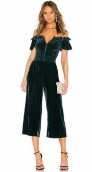 Parker Velvet Off The Shoulder Jumpsuit Size 4