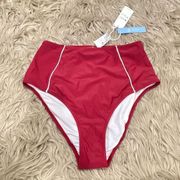 NWT Cupshe high waisted swim bottoms medium