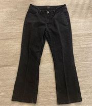 Women’s Riders By Lee Mid rise Bootcut Black Wash Jean Size 12x28