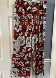 Women’s Size Large Laurie Felt Floral Wide Lef Pants