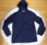 Jack Wills Navy Windbreaker Jacket Sz 6