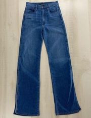 3x1 NYC Adeline split leg flare high rise soft denim jeans wide leg 24