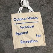 Outdoor voices Cotton Canvas Tote Bag