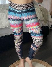 Nux Patterned Flamingo Leggings