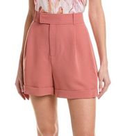 NWT Ted Baker London Kelsyas Pleat Cuffed Shorts in Mid Pink