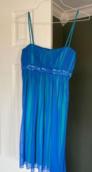 Blue Mini Dress