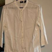 New York & Company white shirt sz M