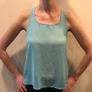 Sheer Dainty Hooligan Racerback Racer Back Tank Top Bow Loose Flowy S SM Small