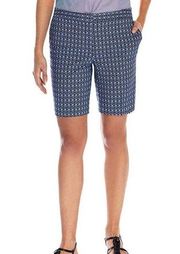 Mario Serrani Comfort Stretch Bermuda Shorts Blue Diamond