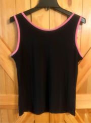 Olivia Paige Black Sleeveless Top  Sz XL NWT