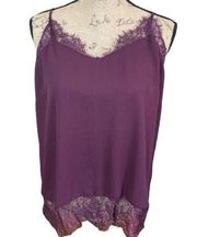 Shinestar Purple Lace Camisole Tank