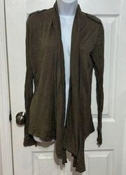 Romeo and Juliet couture open front cardigan size M