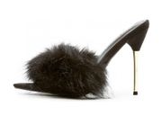 Fuji Fur High Heels Women…Color: Black…Sz: 9…New