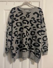 Cheetah Print Sweater