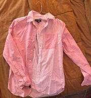 Pink And White Button Down