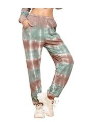 Lulu's Iconic Moves Joggers Green Size M NWT Boho Athletic Loungewear Soft Cozy