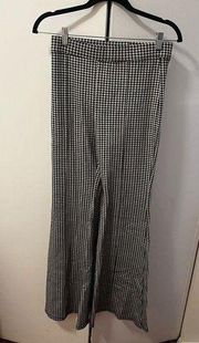 Bershka houndstooth flare pants