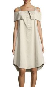 Opening Ceremony French Cuff Cold-Shoulder Dress