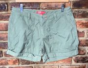 Eastern Mountain Shorts Arm Olive Green Chino Shorts Women's Size 8