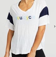 SOULCYCLE x SUNDRY Colorblock Short Sleeve Tee NWT