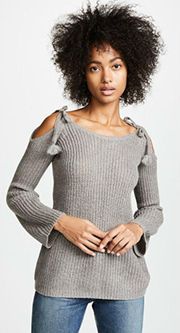 💕BB DAKOTA💕 Mellie Tie Shoulder Ribbed Sweater