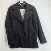 Calvin Klein wool Pea Coat Winter Coat Fall Jacket size 8