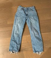 Ankle Straight Ultra High Ride Jeans