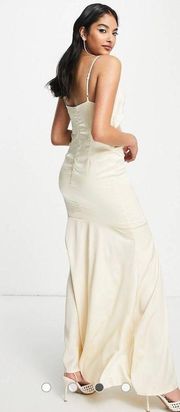 Cream Formal Maxi Dress