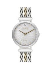 JONES NEW YORK Genuine Diamond Dial Watch in Silver/Rose Gold MSRP $65 NWT