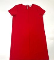 Chelsea28 Red  Crepe Shift Dress Medium