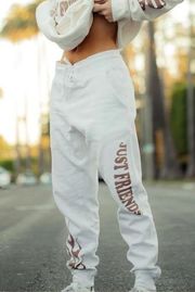 Tessa Brooks Just Friends White Flame Sweatpants