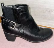 Black Zip-Up Booties